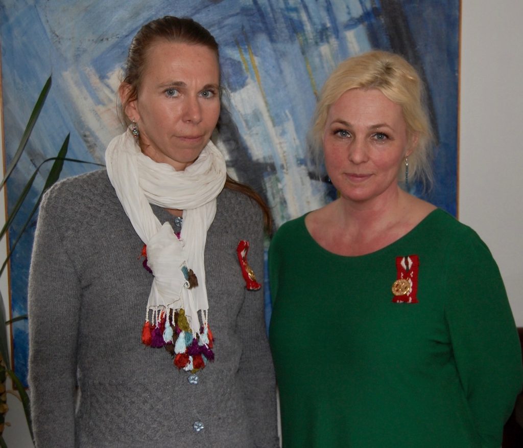 Ann-Caroline Breig och Helena Brusell är nya ledamöter i Hälsinge Akademi. Foto: Lillemor Granath.
